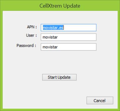 Asegúrese en el dispositivo Settop CellXtrem de tener la tarjeta SIM insertada, la antena GSM conectada y