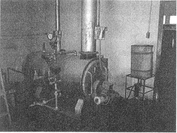 Fig. 1 Caldera del Taller del Departamento de Ingeniería Química, de la UNIVERSIDAD DE SONORA.