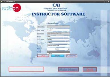 CAI. Sistema de Software de Enseñanza Asistida desde Computador (PC) Equipo Software del Profesor + Software del Alumno No hay conexión física entre el equipo y el computador (PC).