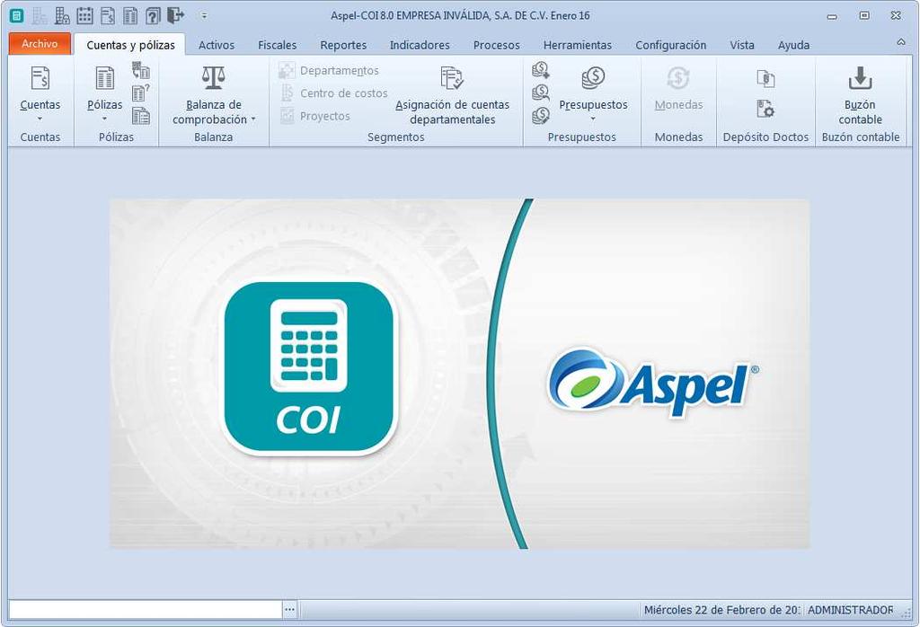 Nuevas funciones y características Aspel-COI 8.0. Procesa, integra y mantiene actualizada la información contable y fiscal de la empresa en forma segura y confiable.