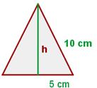 el perímetro y el área del triangulo equilátero: 2)