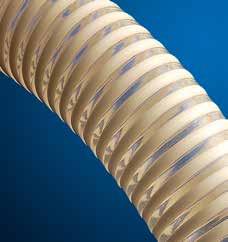 LÍQUIDOS TRANSLIQUID P.U. Manguera de poliuretano con espiral de PVC para bombeo por aspiración e impulsión de líquidos con alto contenido abrasivo (ferralla, barro, arena, ).