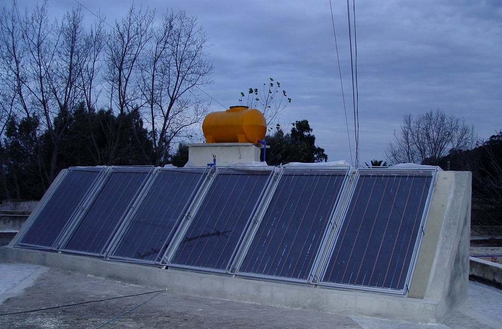 Sistema solar en el hospital 35-40% sustitución GLP para agua caliente