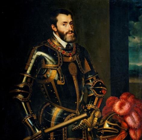 EL SEGLE XVI L IMPERI HISPÀNIC DELS HABSBURG 1.Carles I (V) 1.1.Inici del regnat Carles I d Espanya i V d Alemanya (1516-1556) Fill de Joana de Castella i de Felip d Habsburg.