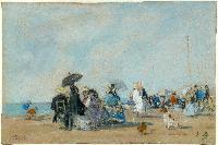 190 x 300 mm Musée Marmottan Monet, París Camille en la playa de Trouville, 1870 (Camille