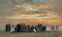 Donación de Jacques Laroche, 1947 Trouville, miriñaques en la playa, 1866 (Trouville, les