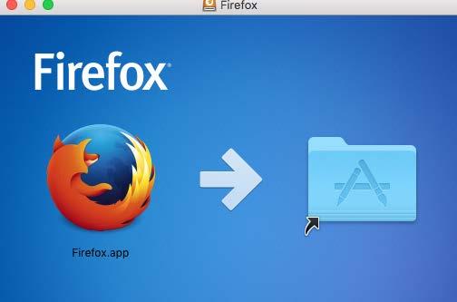 arrastrar el icono de Firefox(el naranja y azul) dentro