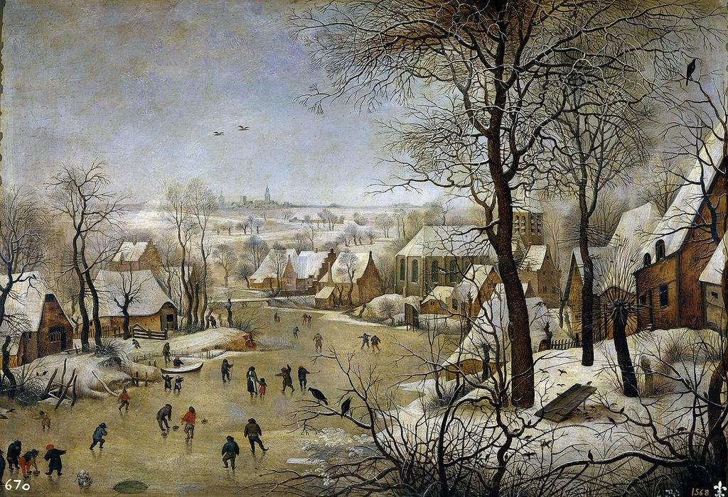 Pieter Brueghel el joven (Bruselas 1564 - Amberes 1637) Paisaje nevado con