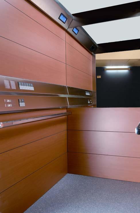Diseño atractivo y a medida La serie Millenium es la cabina estándar desarrollada por ThyssenKrupp para crear un ambiente ideal con la últimas innovaciones en los ascensores para el segmento