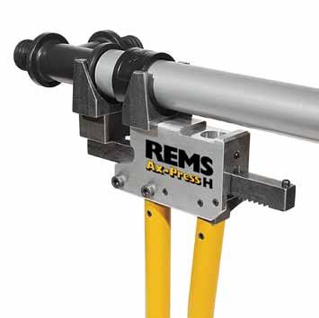 REMS Ax-Press HK / H Prensadora axial con una sola mano / Prensadora axial manual Prensadora axial manual para la elaboración de uniones de casquillo corredizo.