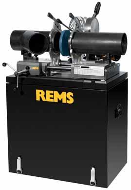 REMS SSM 160KS Máquina de soldar a tope con termoelemento Máquina compacta, potente, comprobada y fácil de transportar.