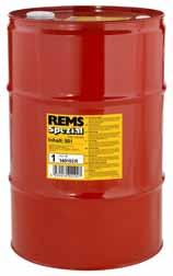 REMS Spezial Aceite de roscar Aceite de roscar de alto grado basado en aceite mineral. Para todos los materiales: Acero, acero inoxidable, metales no férricos, plásticos.