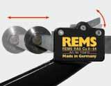 REMS RAS Cu. Cortatubos para tubos de cobre, con escariador integrado. Con cuchilla. En blíster. Denominación Tubos Ø mm/pulg. Esp.