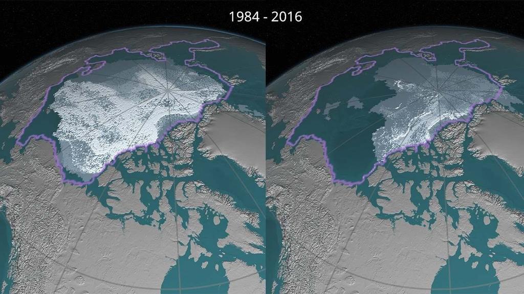 Calentamiento global Hielo del Ártico Disminución acelerada de las