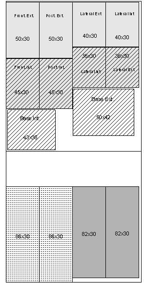 5 Diagrama de cortes en plancha de triplay fenólico