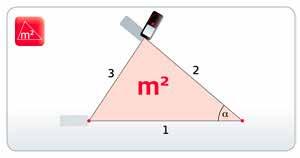 Mediciones mínimas y máximas Las mediciones máximas son útiles para, por ejemplo, determinar la diagonal de una habitación.