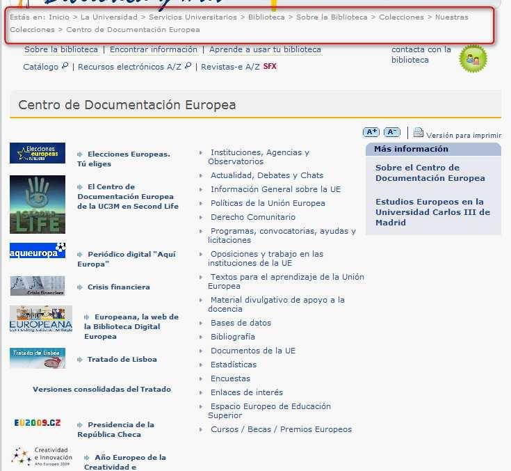 El Centro de Documentación Europea