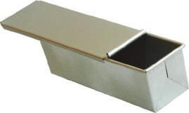 MOLDES IMPORTADOS 40103 Moldes individuales para pan de caja Material: Acero aluminizado y glaseado Clave