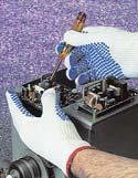guantes sintéticos TRI GRIP Guante de nylon discontinuo. Sin costuras.