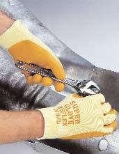 P. Manos guantes REFLEX Guante sin costuras, realizado en algodón y poliamida con un flexible recubrimiento de látex.