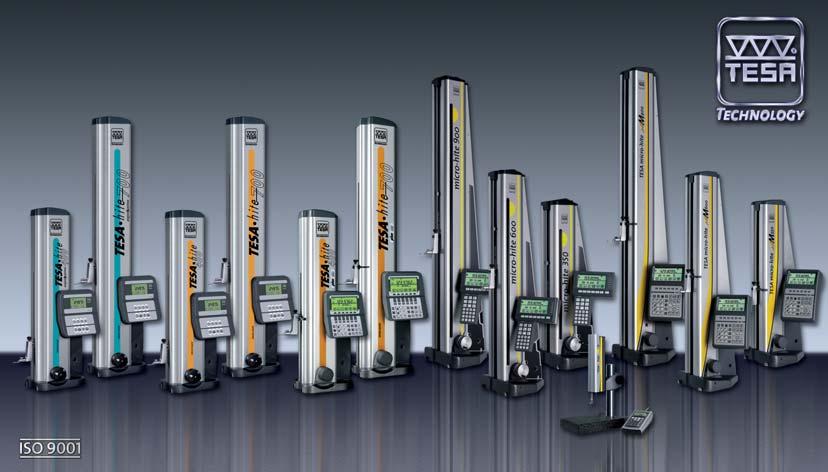 Las columnas de medida La fuerza de TESA TESA propone una gama completa y homogénea de medidores verticales.