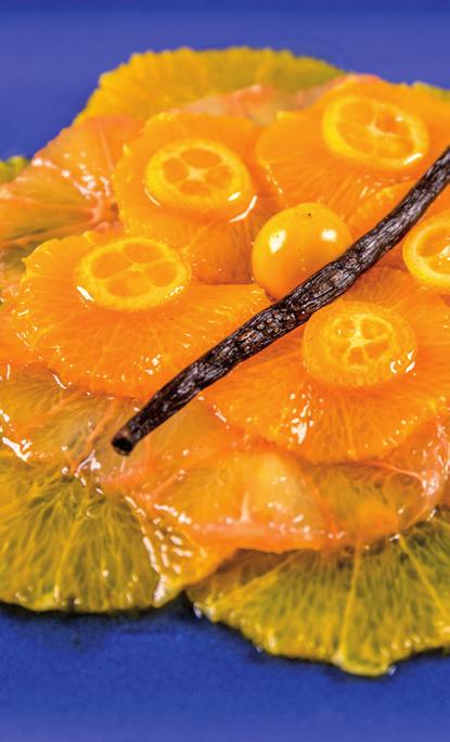 Ensalada de naranjas Trigo Ante un plato tan fresco y frutal necesitamos buscar el equilibrio en boca.