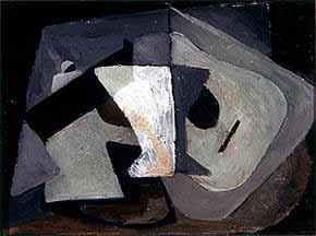 Otro de los estilos que utiliza Moreno Villa, inventado por Picasso, es el cubismo, en el que se representan las cosas diferentes de cómo se ven, muy parecidas a cuerpos geométricos y como si se