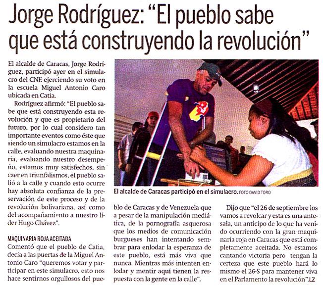 Jorge Rodríguez: El Pueblo sabe que está construyendo la