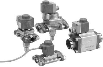 Introducción Las EVRA son válvulas solenoides de acción directa o servoaccionadas para líneas de líquido, aspiración y gas caliente con amoníaco ó gases fluorados.