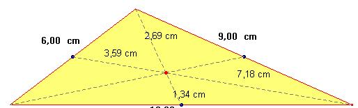 QUÉ SON LS EDINS Y EL RICENTRO DE UN TRIÁNGULO Se llama mediana de un triángulo a un segmento que une un értice con el punto medio del lado opuesto.