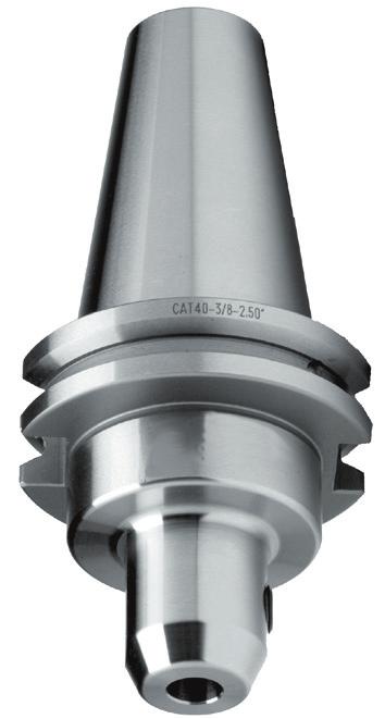 CAT & End Mill Holders CAT40 - Balanceados a 15,000 rpm CAT50 - Balanceados a 15,000 rpm Código Descripción d L1 L D Estilo 7701-22915-2-5 CAT40 EMH-0375-2500 3/8 1.26 2.50 1.