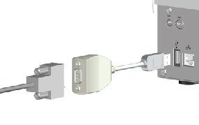 El concentrador USB sirve como distribuidor al que se pueden conectar otros aparatos USB. Conexión de una balanza Normalmente las balanzas disponen de un interface serie RS-232.