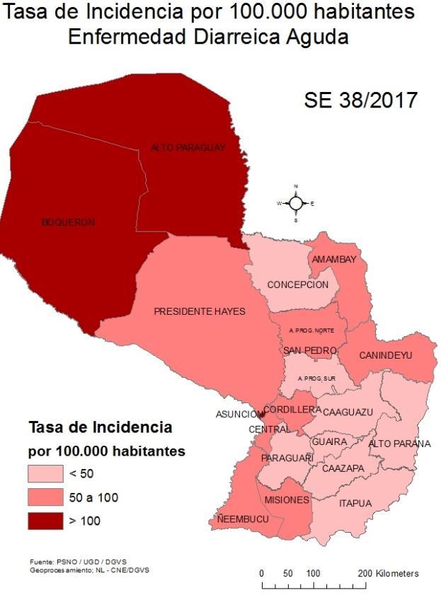 ENFERMEDADES DIARREICAS AGUDAS ENFERMEDAD DIARREICA AGUDA (EDA). Desde la semana 1 a la semana epidemiológica 38 se acumulan un total de 140.