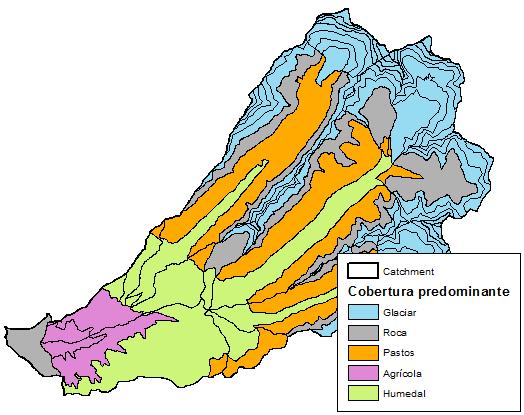 3. Modelamiento Cuenca del río Quillcay dividida en 107 catchments