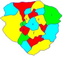 Coloreado de mapas: consiste en determinar si se podrán colorear todos los países del mapa usando un número específico de colores distintos de forma tal que ningún