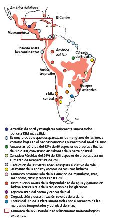 Riesgos por impactos en el Clima Chileno Recursos Hídricos en zona centro sur: Menores