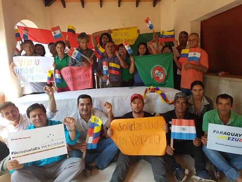 Bajo el lema #VenezuelaEsMercosur, Movimientos Sociales y Partidos Políticos de Paraguay ofrecieron su solidaridad al Gobierno del Presidente Nicolás