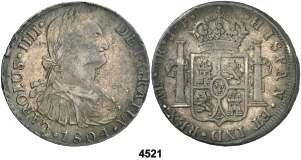 Lima. JP. 8 reales. (Cal. 665). 25,50 g. MBC-. Est. 35................... 25, 4524 1808. Lima. JP. 8 reales. (Cal. 665). 26,61 g.