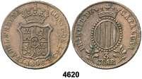 OM. 2 1/2 céntimos de escudo. (Cal. 650). 6,38 g. Golpecitos y leve grieta. MBC-/MBC. Est. 15......................................... 9, 4612 1866. Barcelona. 5 céntimos de escudo. (Cal. 622).