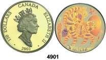 Isabel II. 100 dólares. (Fr. 14). 16,81 g. AU. Terranova. Proof. Est. 500......... 400, F 4901 2002.