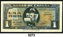 1 peseta. (Ed. D43a). 4 de septiembre, Santa María. Serie G. EBC-. Est. 20...... 12, F 5273 1940. 1 peseta. (Ed. D43a). 4 de septiembre, Santa María. Serie H.