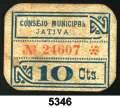 25 (dos), 50 (tres), 100 (cuatro, sin serie y serie A) y 500 pesetas (tres). Lote de 12 billetes distintos. MBC-/S/C-. Est. 90........................ 60, 5338 Lote de 16 billetes españoles.