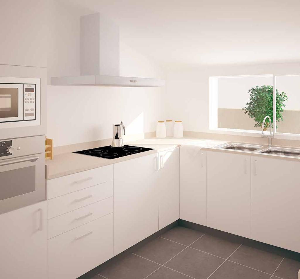 Mobles de cuina Totes les cuines dels habitatges es realitzaran amb els millors materials per tal d oferir un disseny i qualitat màxima.