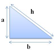Los catetos de un triángulo rectángulo son los 2 lados perpendiculares y la hipotenusa es el