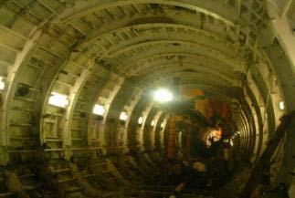 construcción del túnel Interceptor Río de los