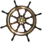 Las preguntas 19 y 20 se responden de acuerdo a la siguiente información. El timón del barco Perla Negra en la película Piratas del Caribe tiene forma circular tal como se indica en la figura.