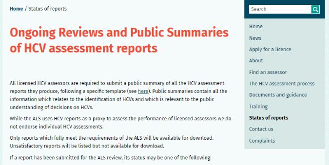 sitio web Monitoree el estado de su informe de evaluación de AVC en nuestro