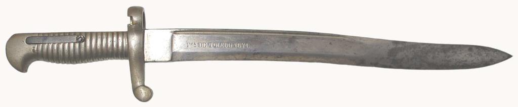 No cabe discusión en el hecho de que en fecha 11 de enero de 1864 se aprobó un sable-bayoneta de Marina, nominado Md.