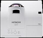 6:1 Los proyectores Hitachi de la serie CX/CW permiten obtener una