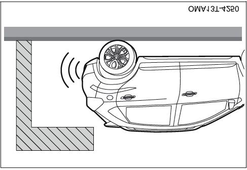 Sección 4. ARRANCAR Y OPERAR SU VEHÍCULO Instrucciones de uso La distancia de detección es la distancia vertical mínima entre el obstáculo y el sensor ultrasónico.